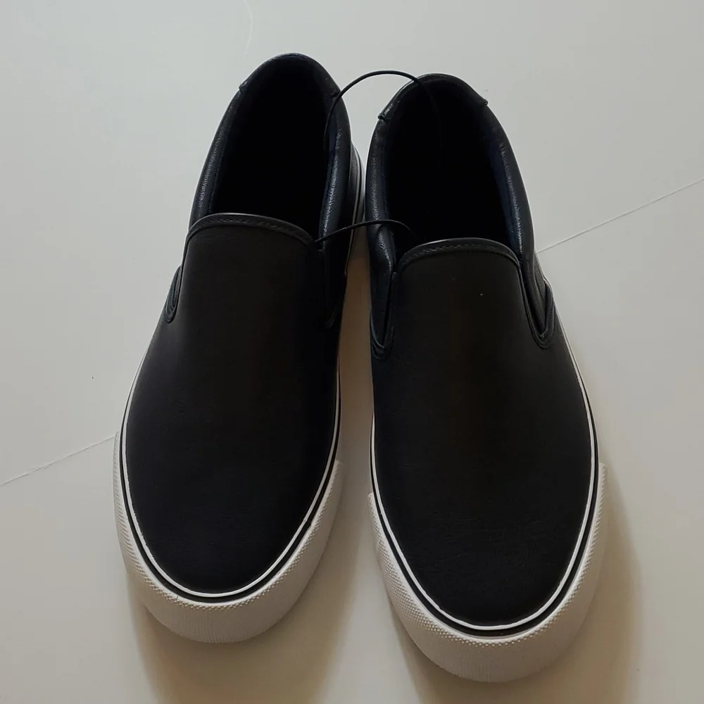 Express men navy blue with white sole loafer